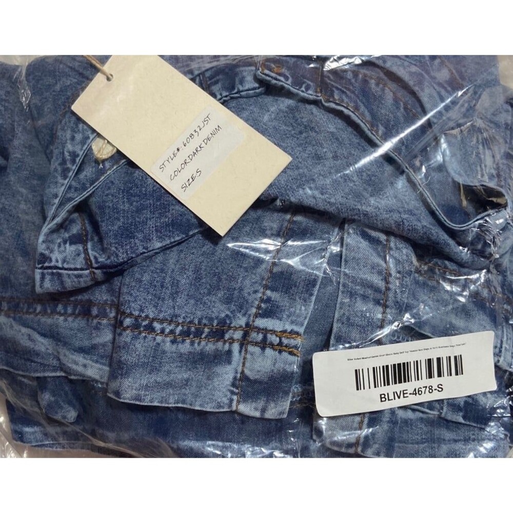 Blue velvet top BLUEVELVET tunic top denim color chambray lightweight blouse SM - Picture 9 of 9
